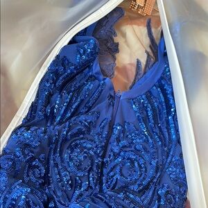 Stunning Blue Prom Dress with Elegant Design
